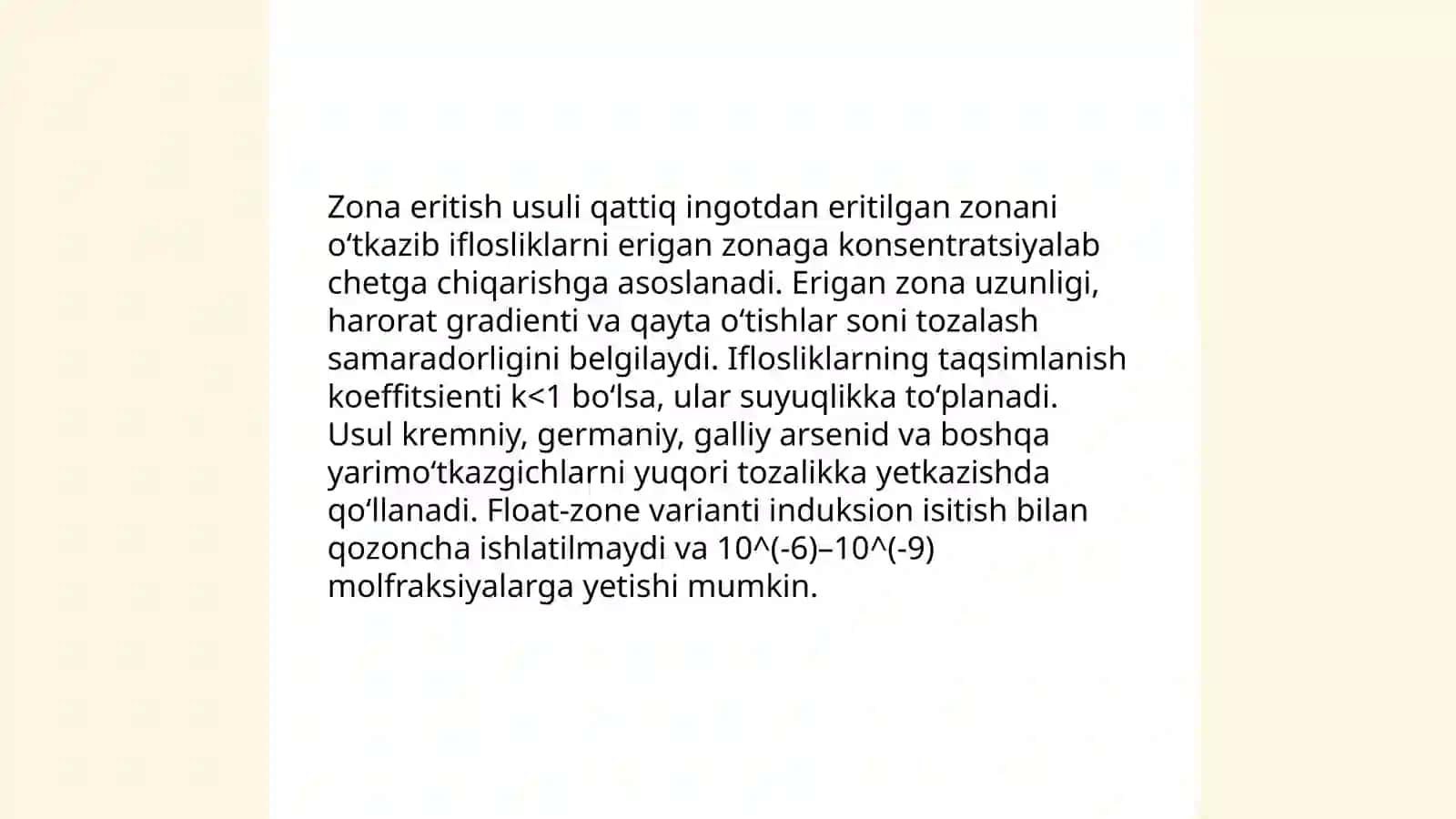 O‘ta toza noorganik birikmalar olish usullari 3