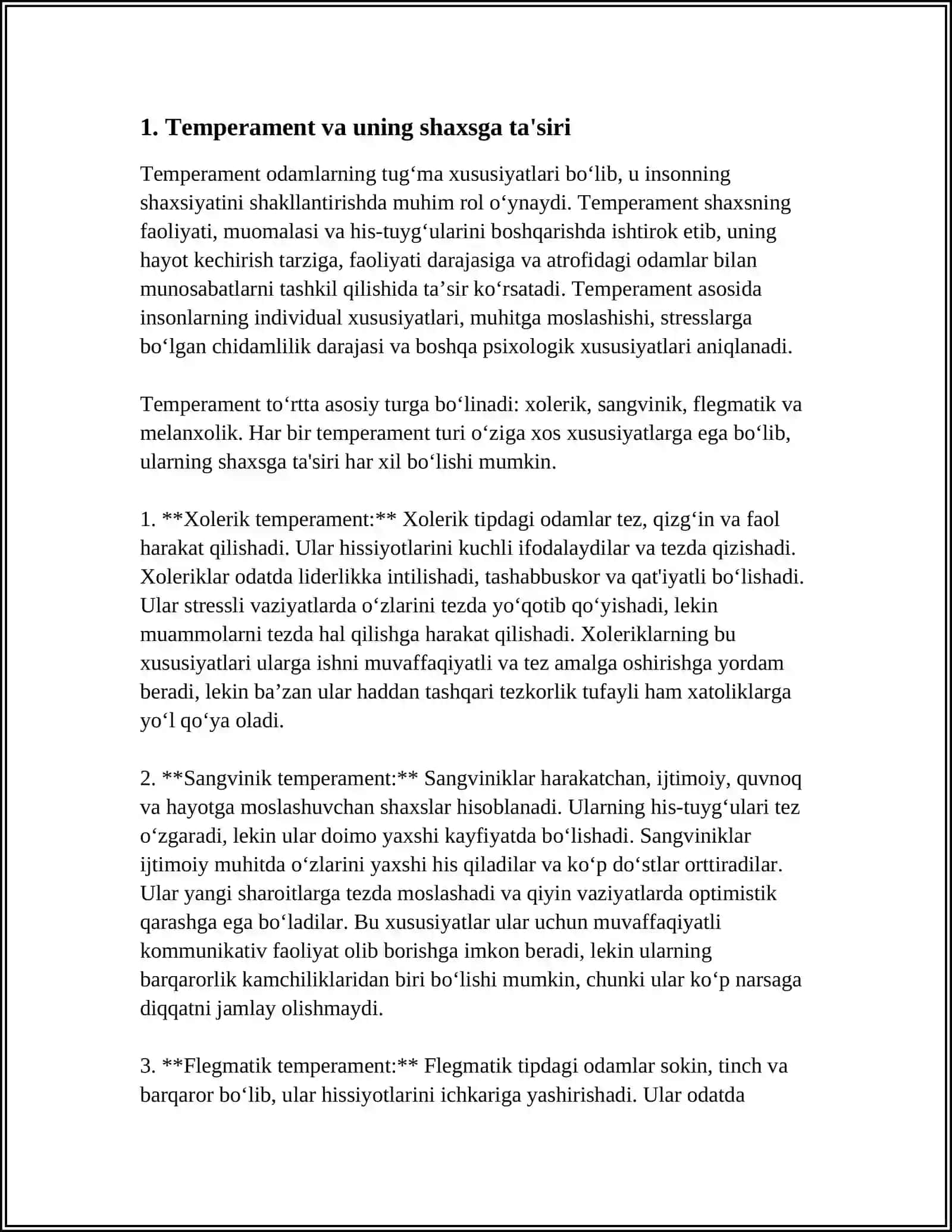 SHAXSNING PSIXOLOGIK XUSUSIYATLARI 3