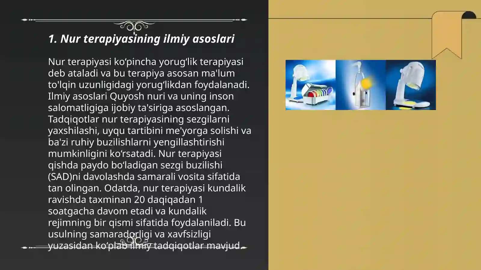 Nur terapiyasining texnik asoslari 3