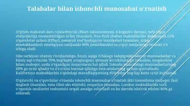 Pedagogik mahorat asoslari va tarkibiy qismlari 3