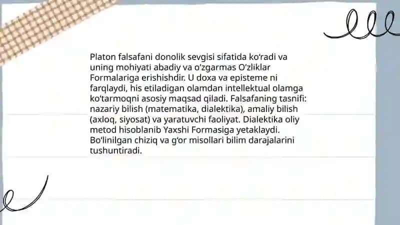 Falsafaning mohiyatiga oid Sharq va G'arb mutafakkirlari ta'riflarini tasniflash 3