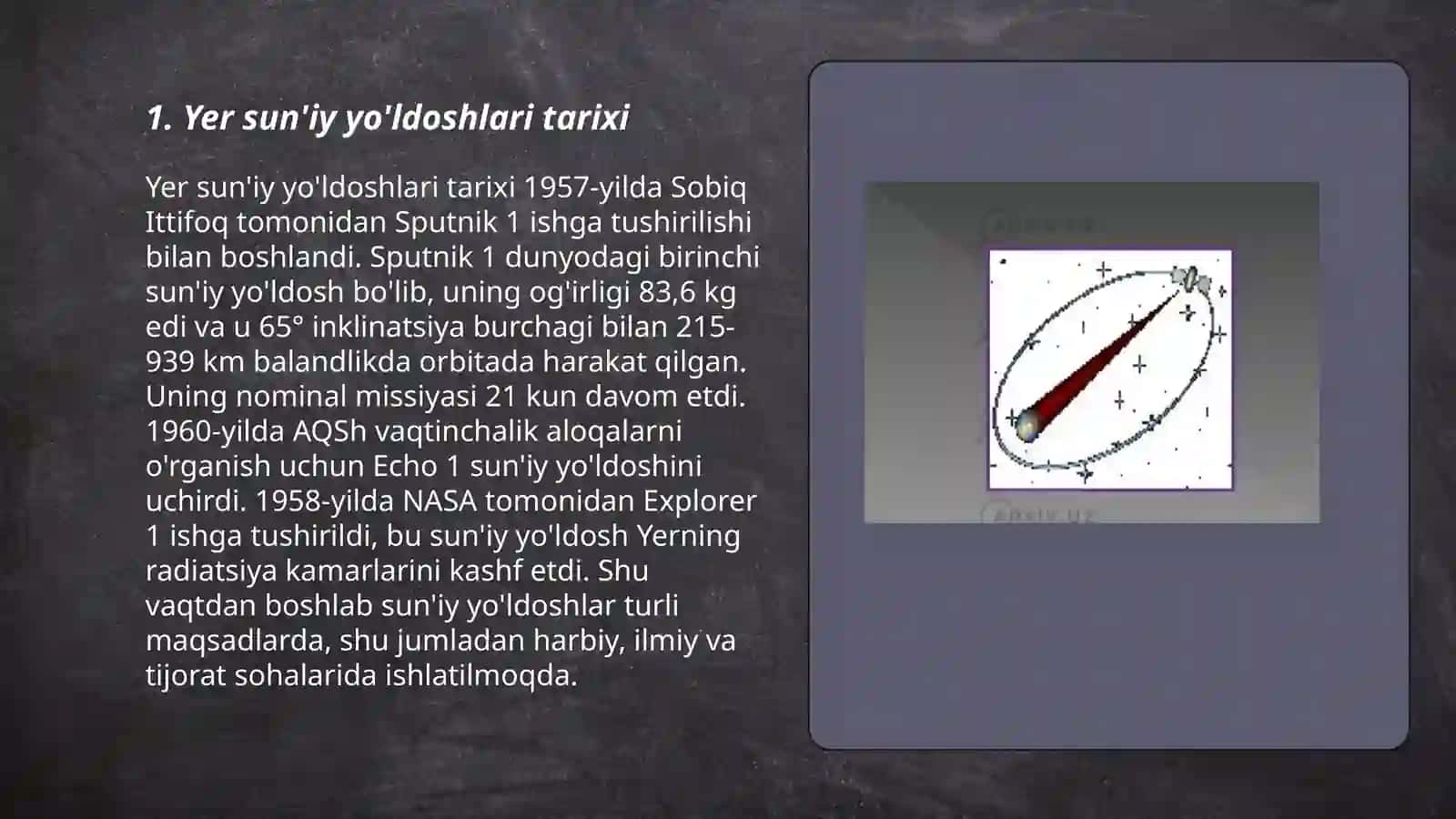 Yer sun'iy yo'ldoshlari va orbital stansiyalar 3