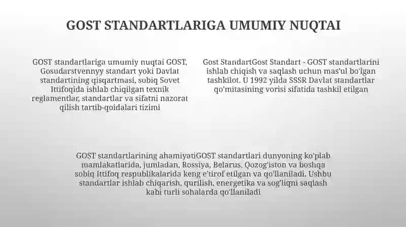 GOST Standart 3