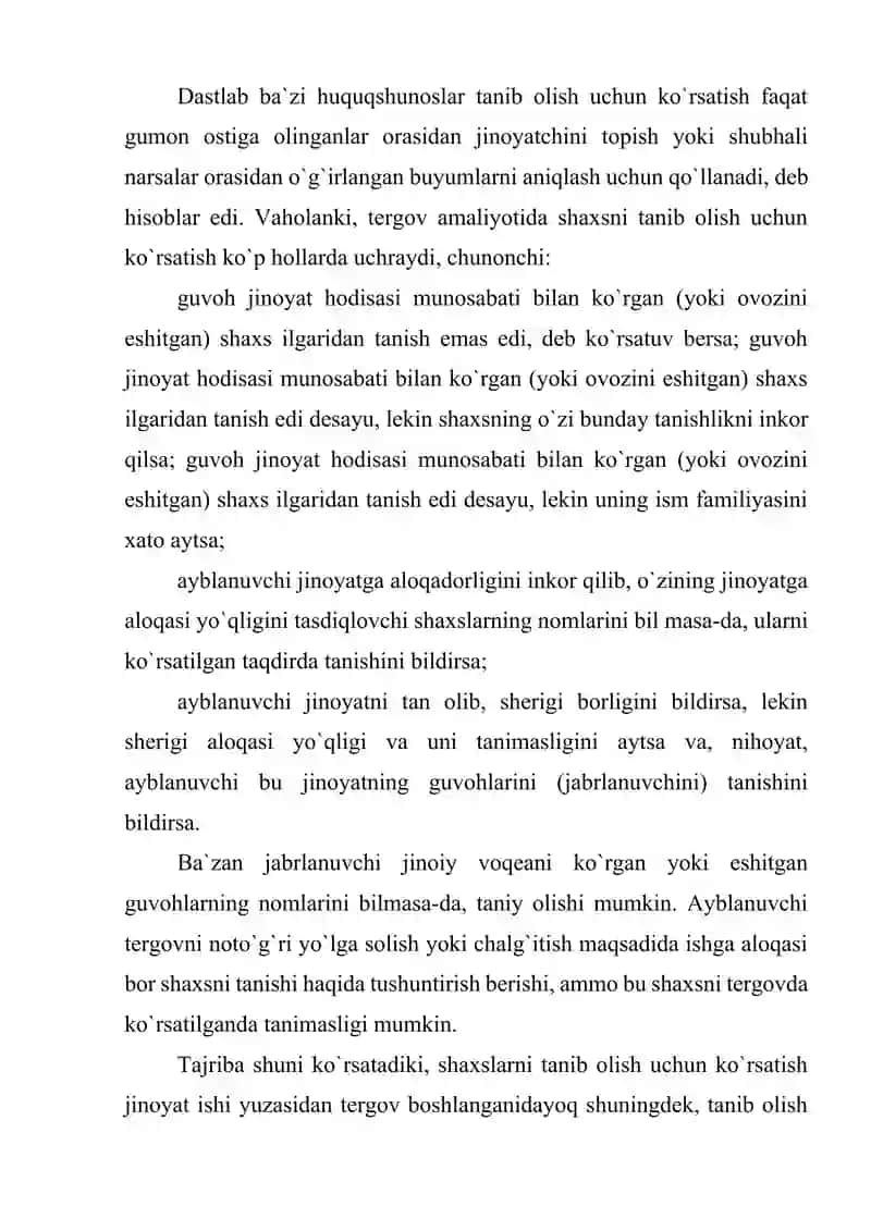 Tanib olish uchun ko`rsatish taktikasi 3