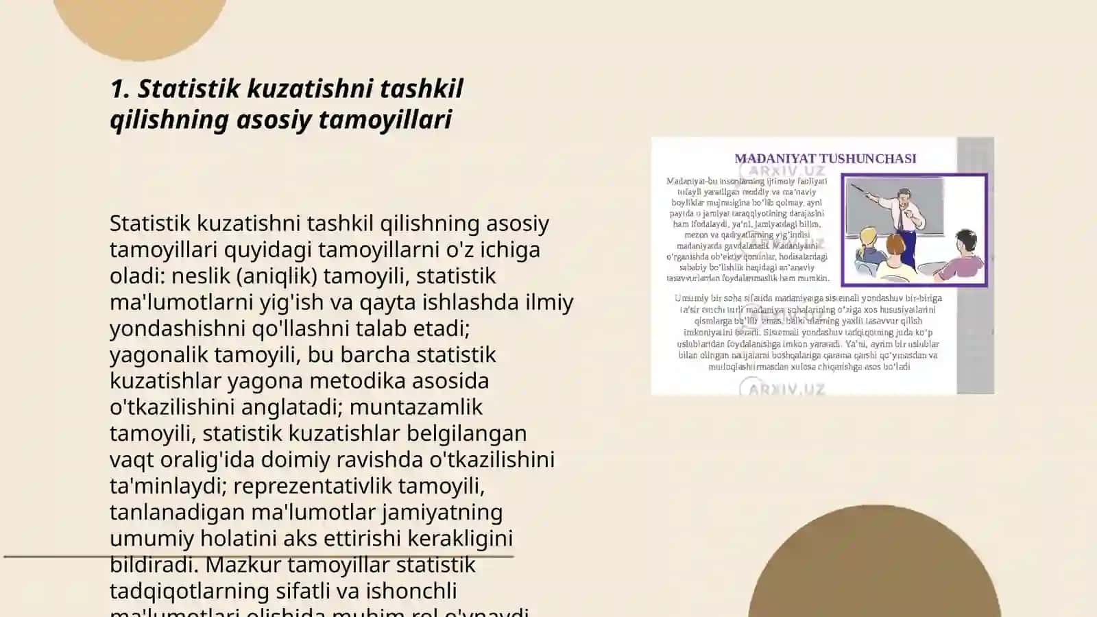 Statistik kuzatishni dastur metodologik va tashkiliy masalalari 3