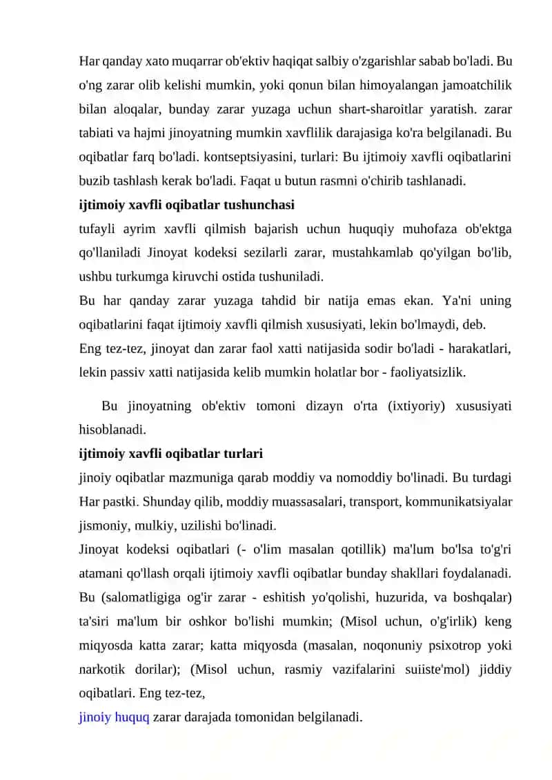 IJTIMOIY XAVFLI QILMISH VA IJTIMOIY XAVFLI OQIBAT 3
