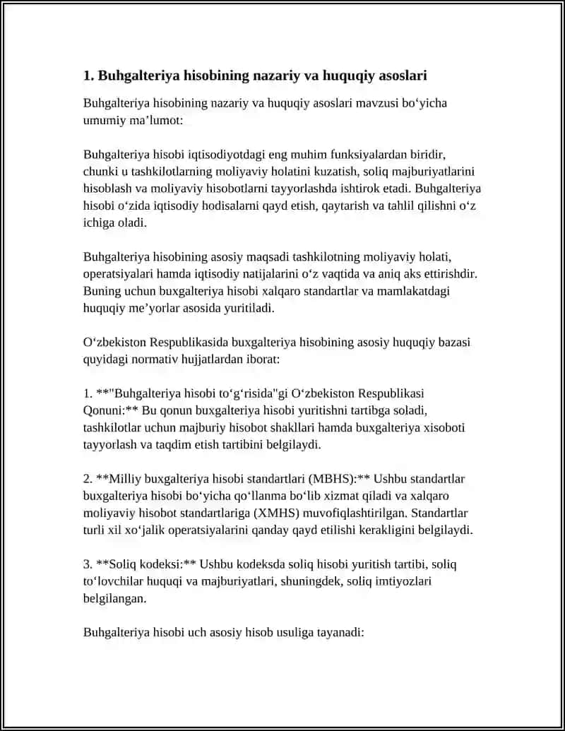 XO'JALIK YURITUVCHI SUB'EKTLARDA BUGALTERIYA XISOBI 3