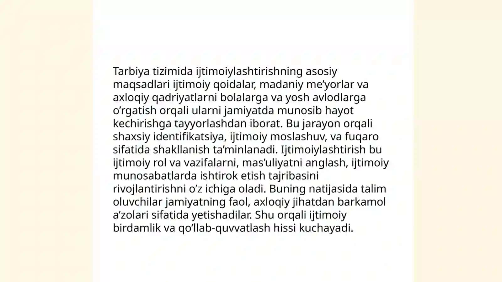Tarbiya tizimini ijtimoiylashtirish 3