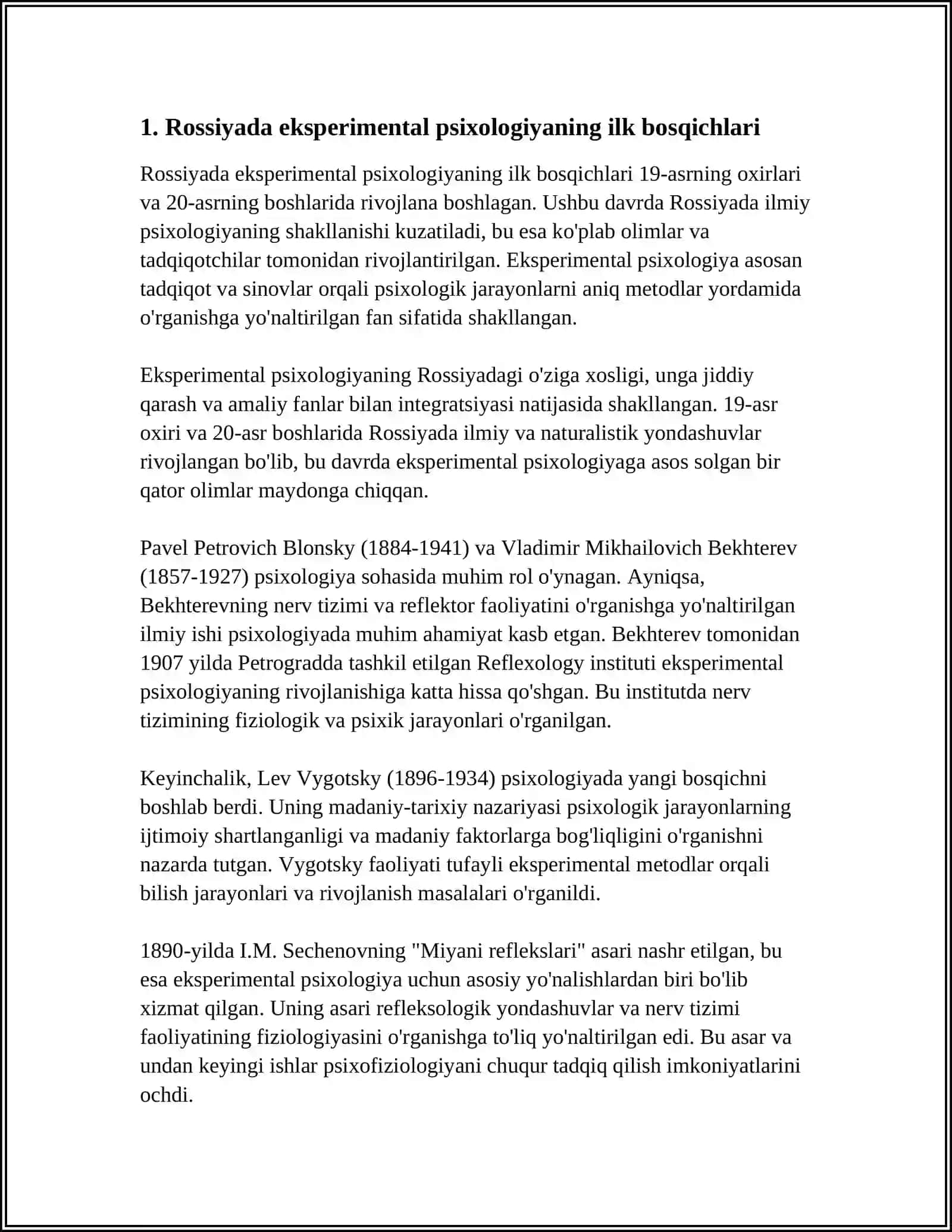 ROSSIYADA EKSPERIMENTAL PSIXOLOGIYANING RIVOJLANISH TARIXI 3