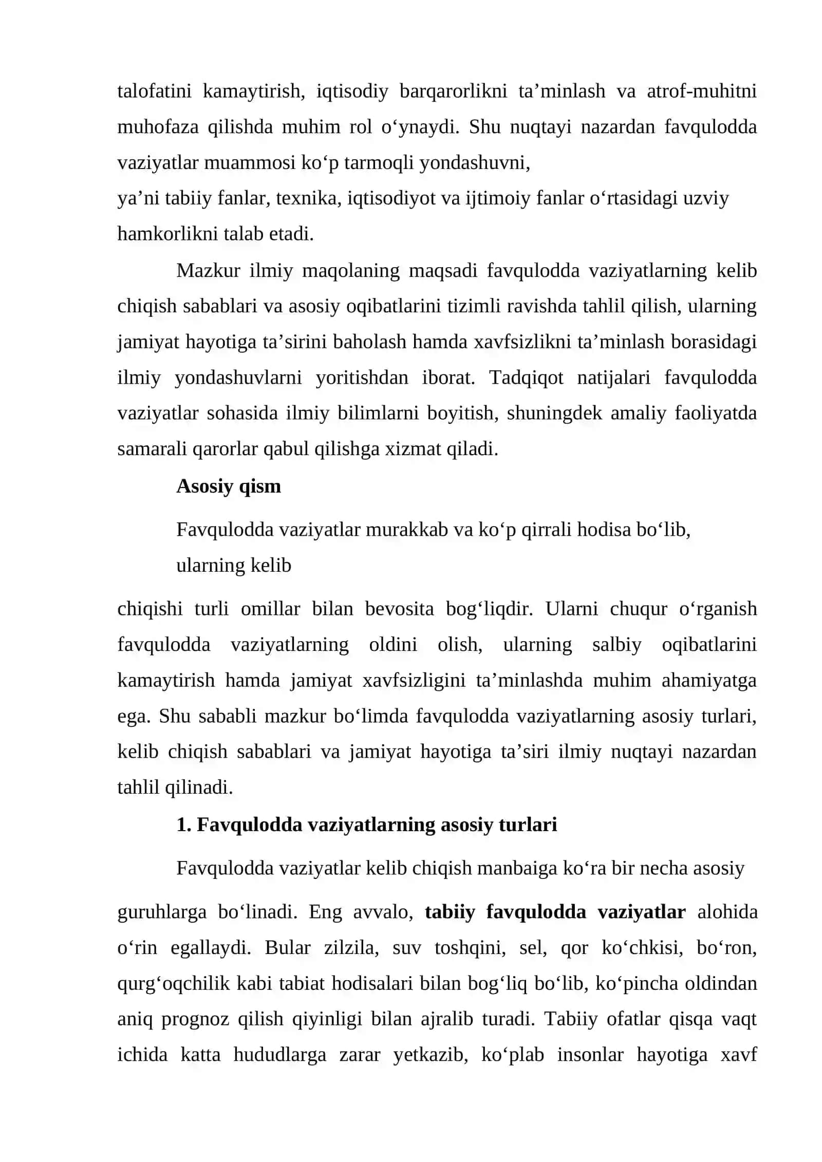 Favqulotda vaziyat falokatli hodisalarning ijtimoiy oqibatlari 3