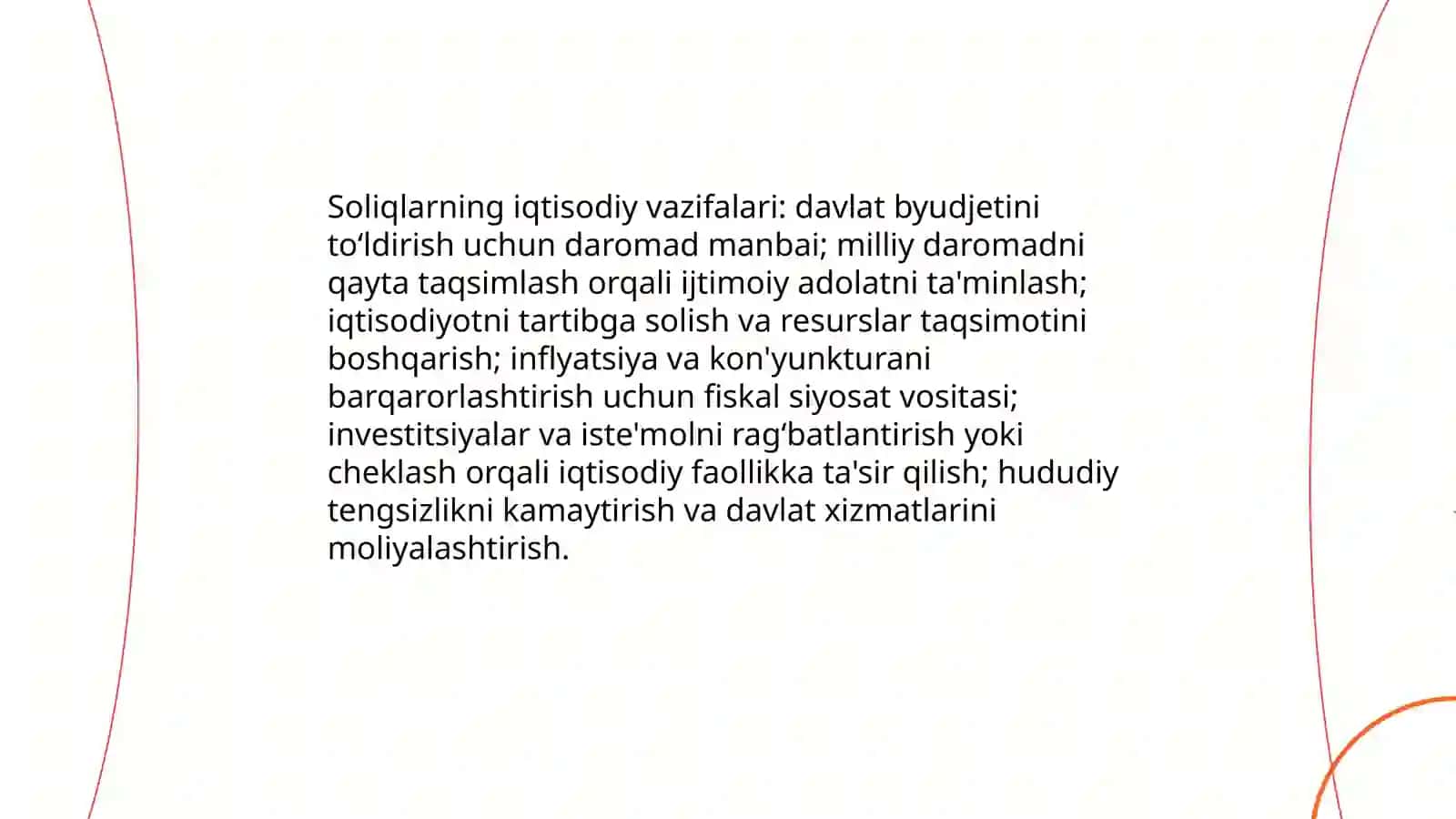Soliqlar, ularning vazifalari va turlari 3