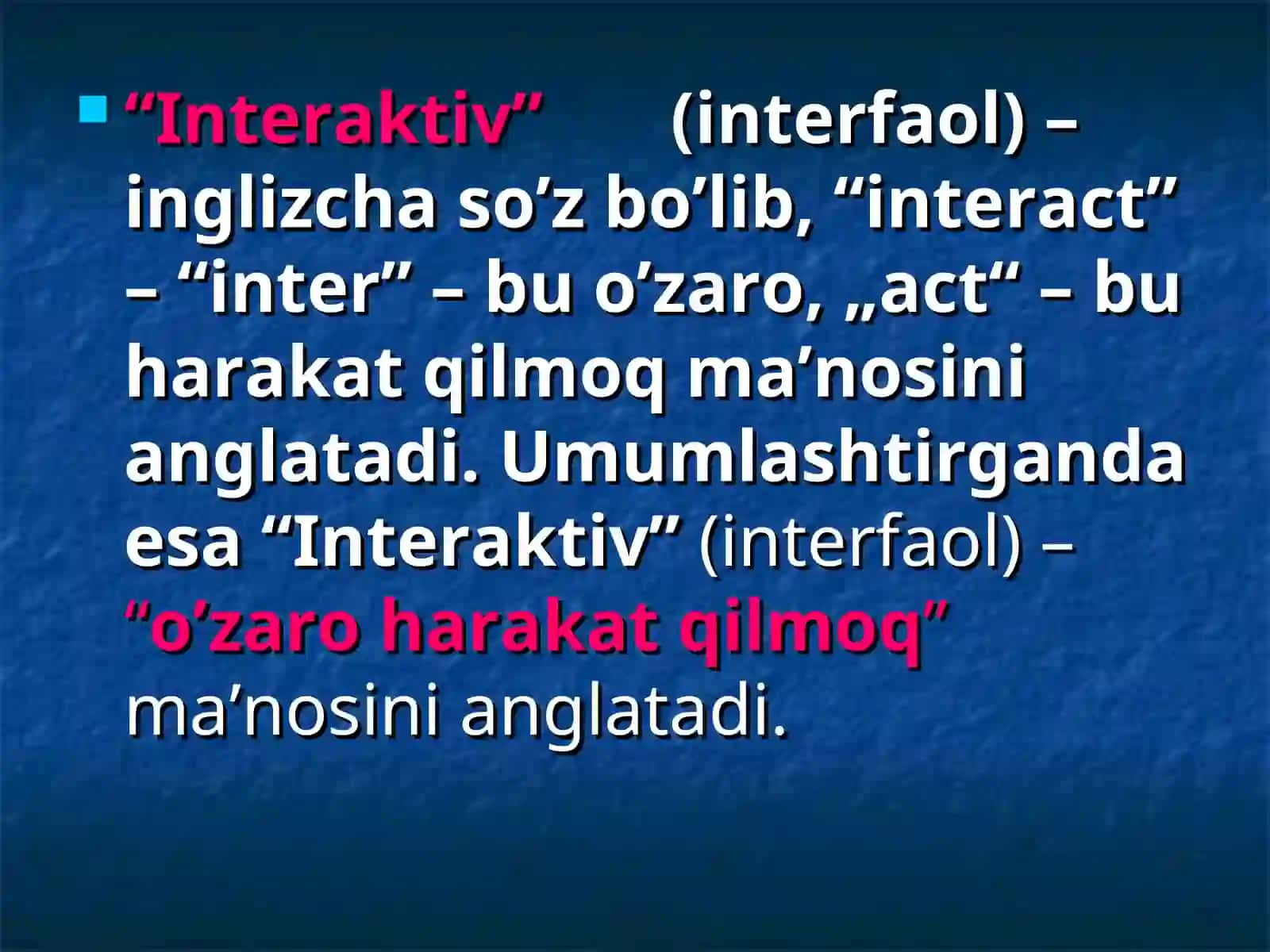 Interfaol metodlar va ularni maktab darslarida qo’llash 3