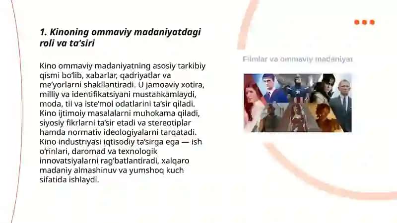 Kinoning ommaviy madaniyatdagi roli va ta'siri 3