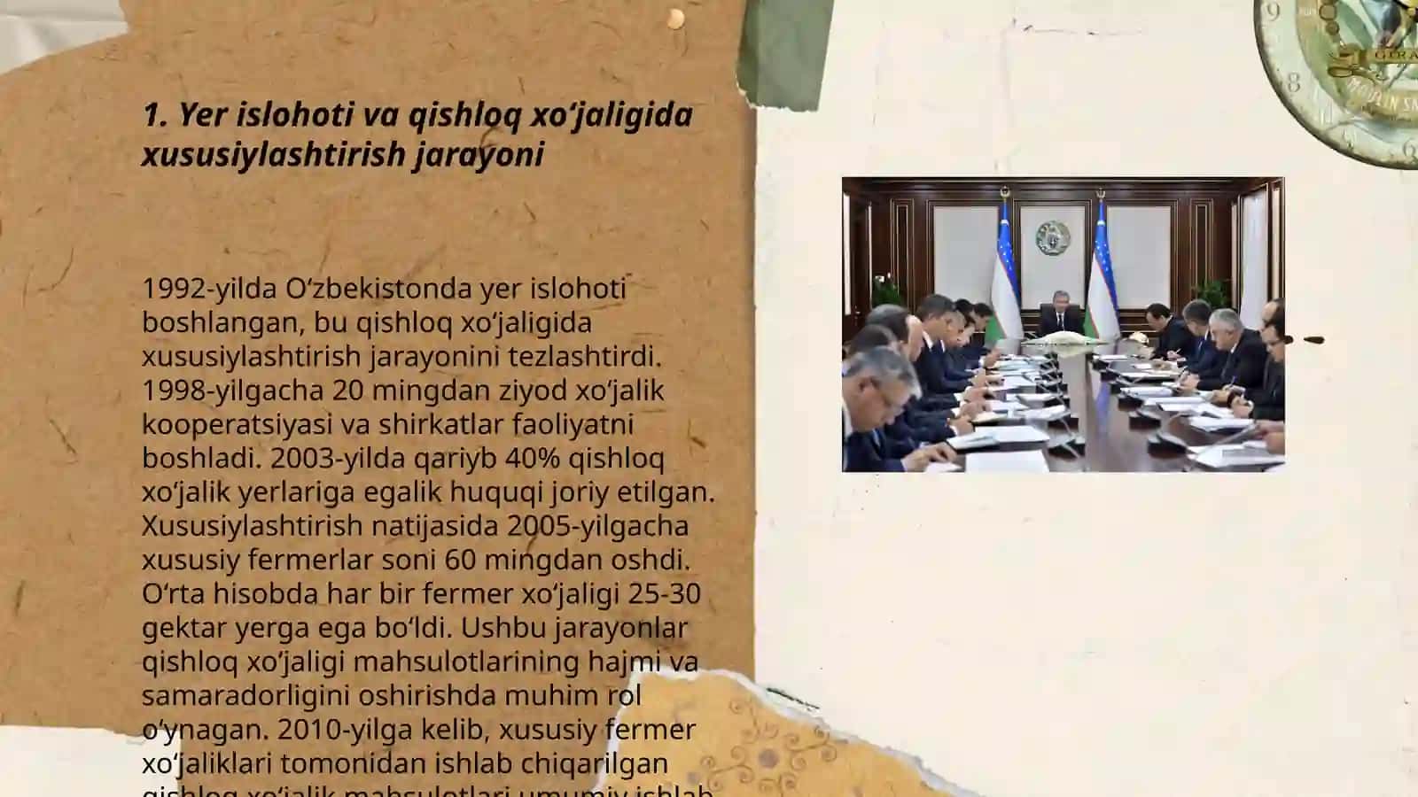 Qishloq xojaligi va sanoat sohasidagi o’zgarishlar 3