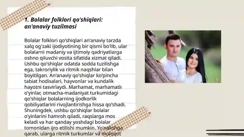 Bolalar folklori qo'shiqlari tuzilmasi variantliligi va invatiantligi 3