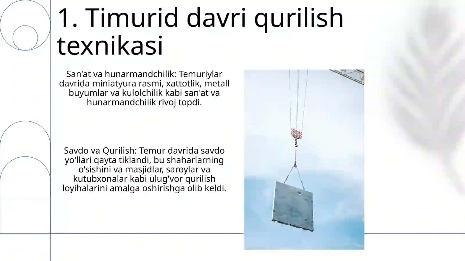 Hunarmandchilik, savdo va qurilish ishlari 3