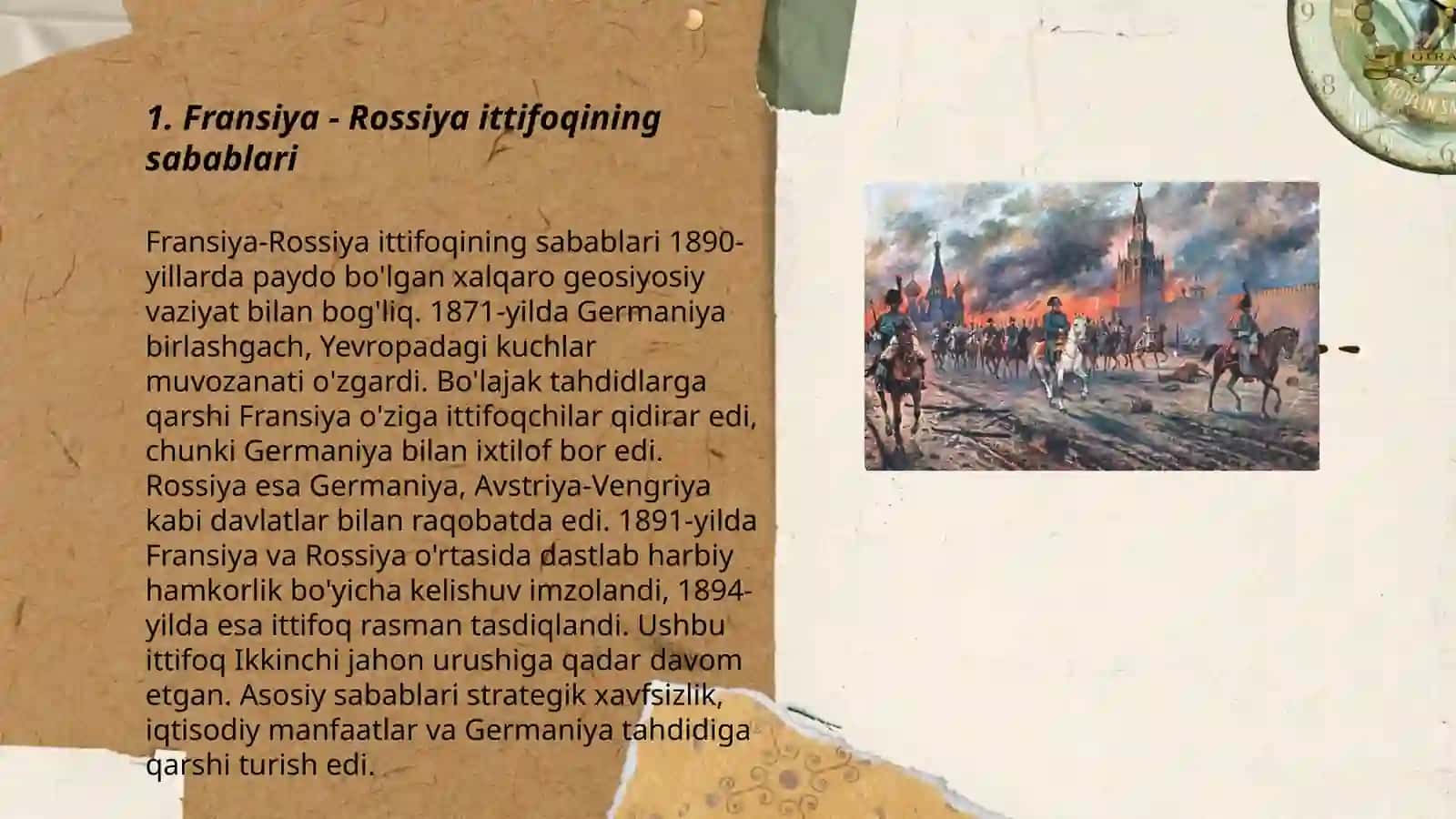 Fransiya - Rossiya ittifoqi (1892) va Antantaning tashkil topishi 3