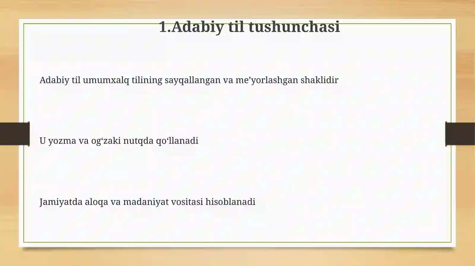 Hozirgi  oʻzbek   adabiy  tiliga  kirish 3