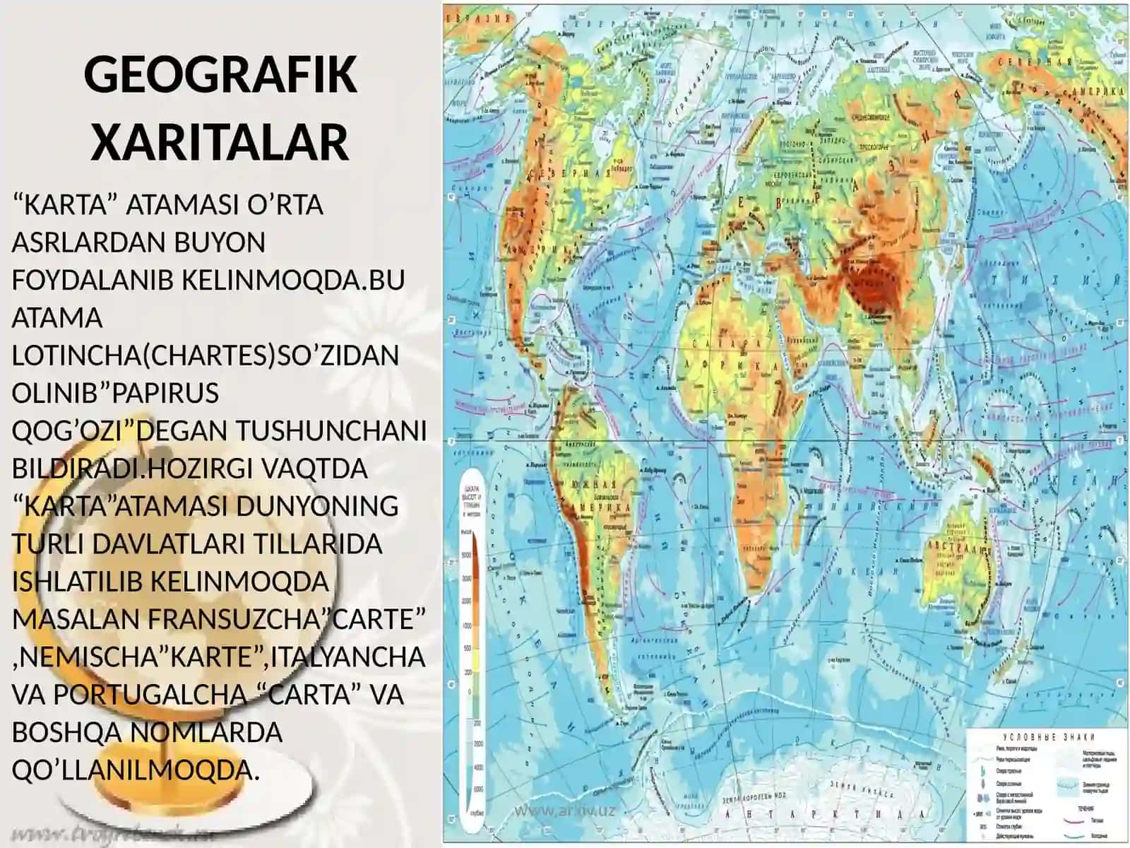 Kartalarni mazmuni va maqsadiga ko’ra bo’linishi 3