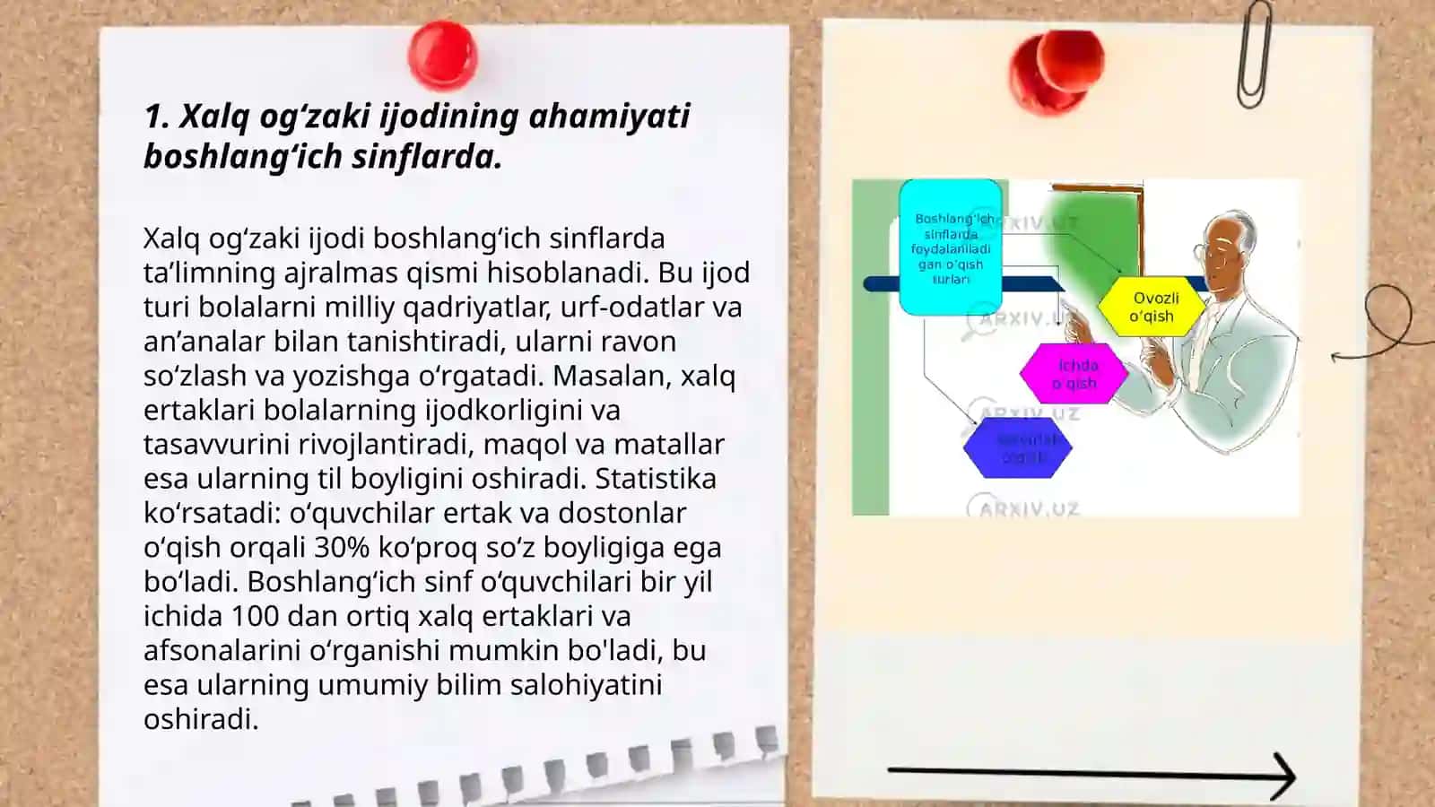 Boshlangʻich sinflarda xalq ogʻzaki ijodi usuli mavzusida ishlash yuzasidan metodik tavsiyalar berish (1-2-sinflar) 3
