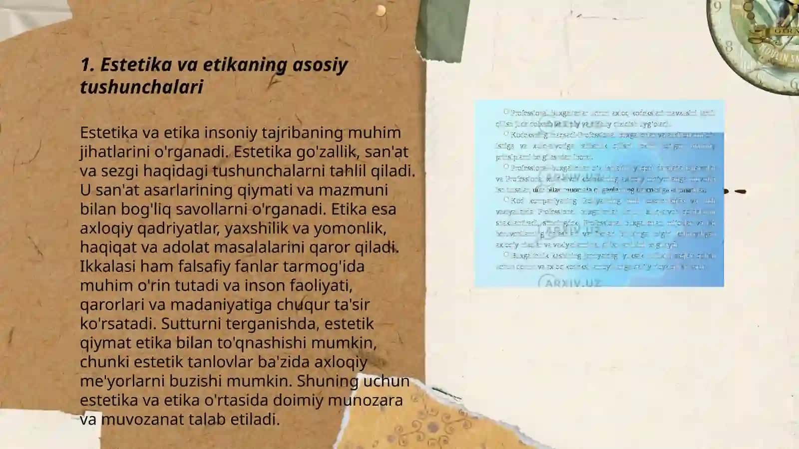 Rustamova Nozanin - Estetika va etika mavzusi 3