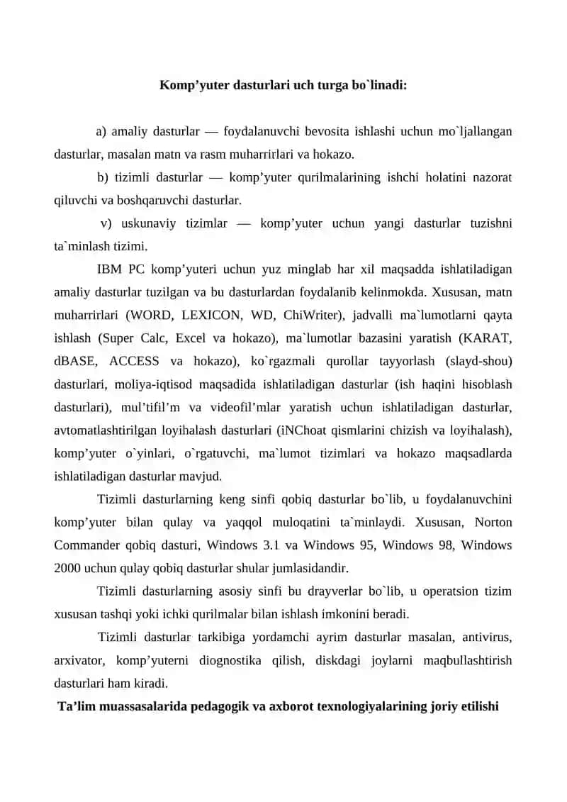 Ingliz tilini o'rgatuvchi dastur 3