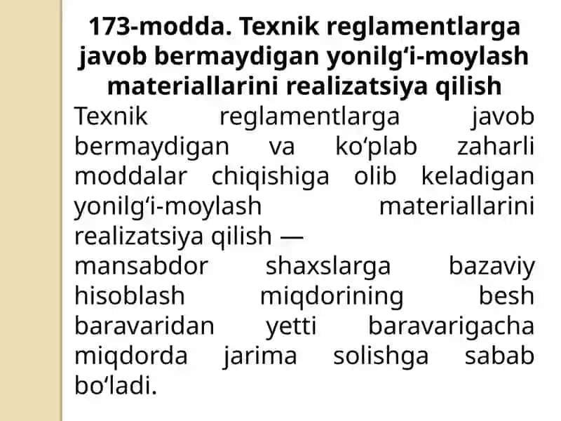 Aloqa xizmatlarining sifati va davlat standartlarini buzish 3