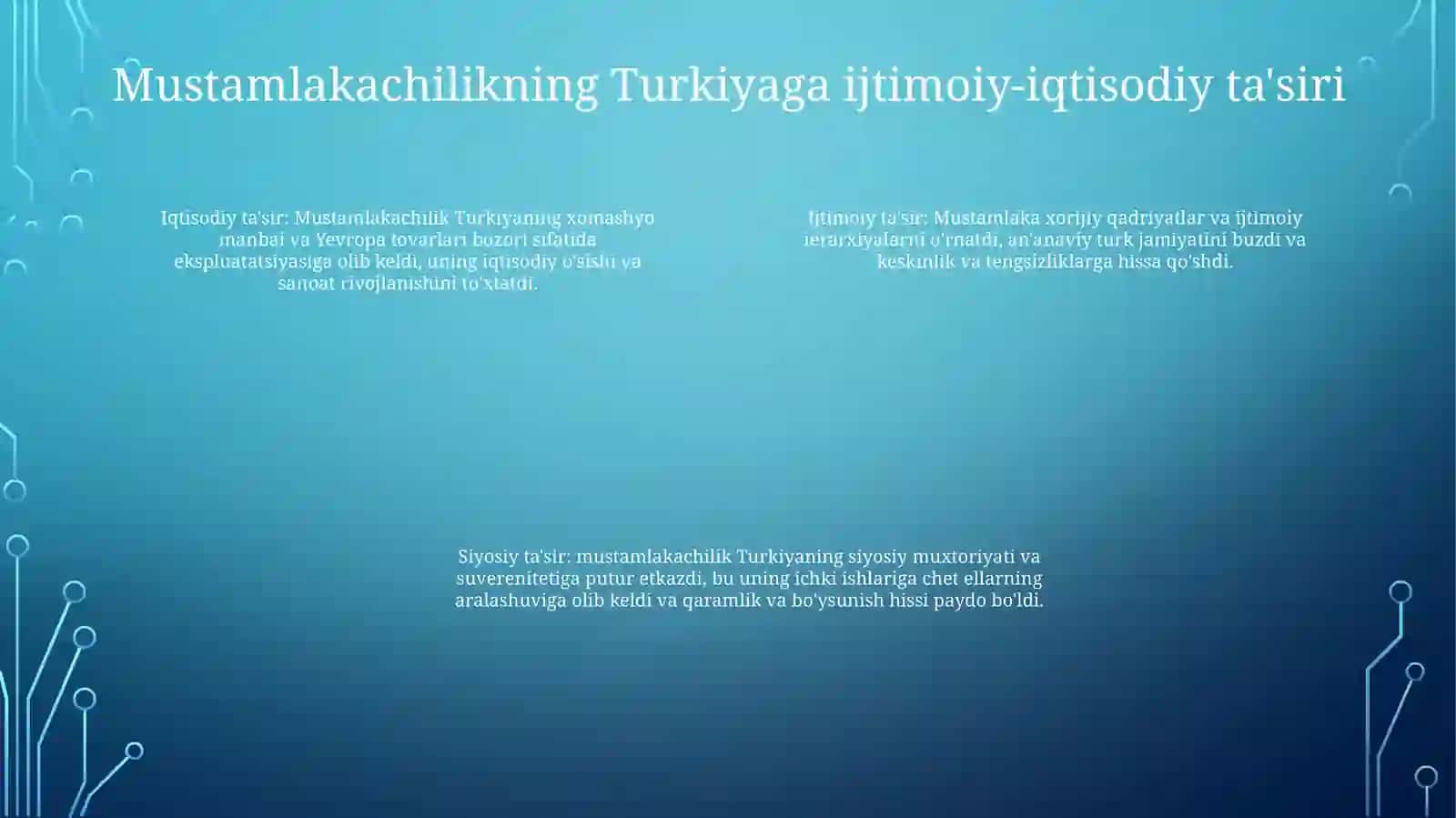 Usmonli imperiyasidan Zamonaviy Turkiyaga - Usmonli imperiyasining 14-19-asrlardagi istilolari 3