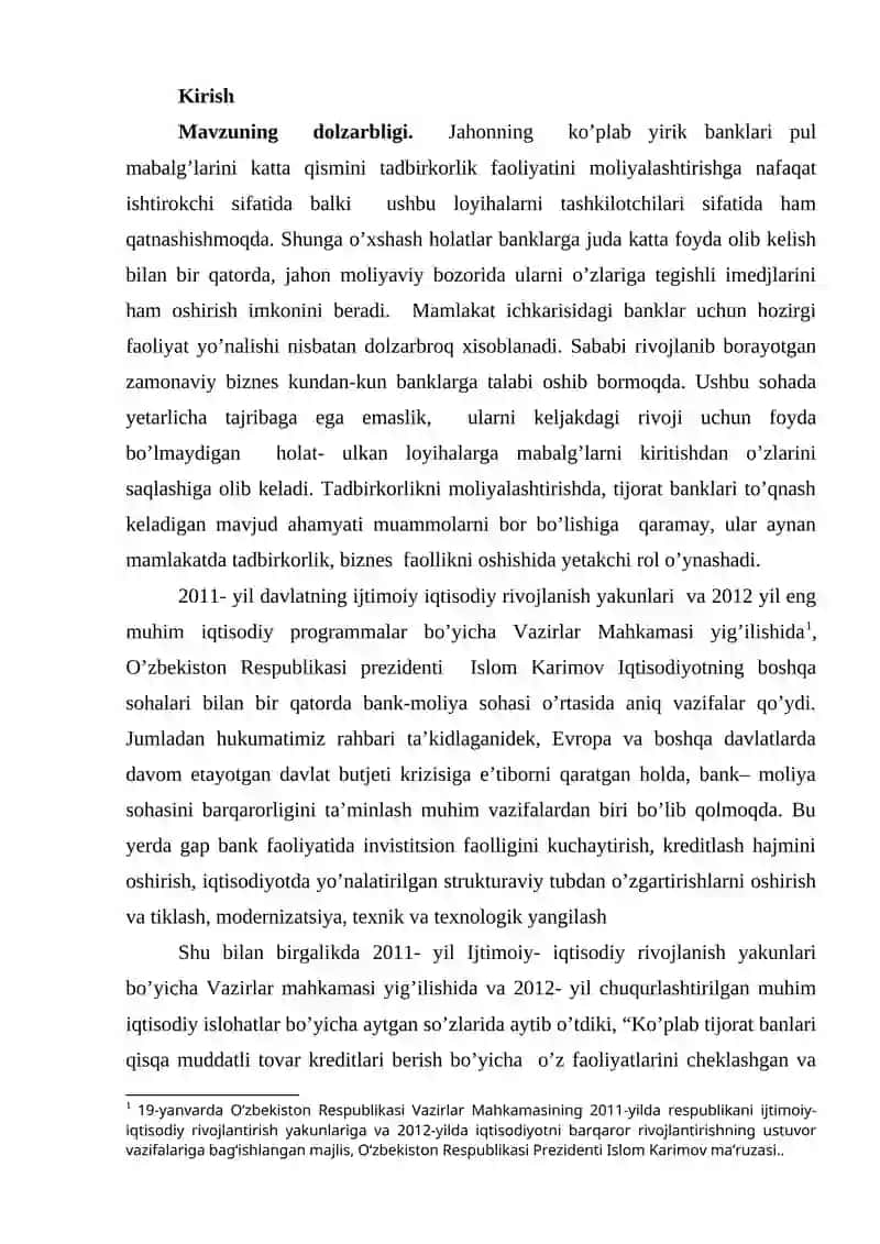 ITALIYADA TADBIRKORLIK FAOLIYATINI BANK ORQALI MOLIYALASHTIRISH TARTIBI 3