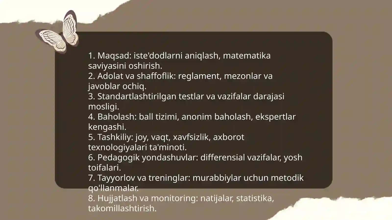Matematik musobaqa, olimpiada va ularni tayyorlash va o'tkazish metodikasi 3