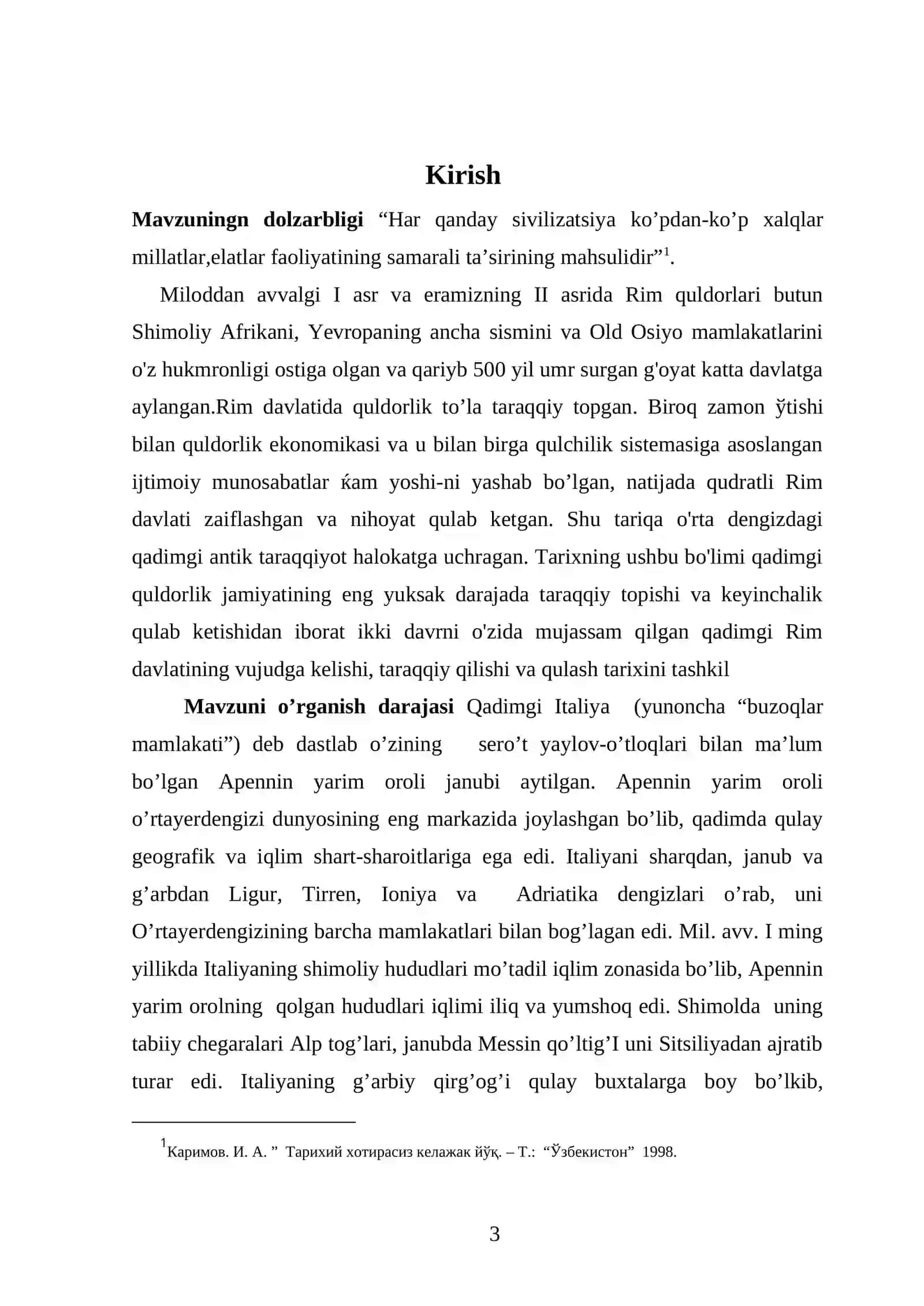 Qadimgi Italiyaning tabiiy sharoiti, aholisi, tarixini davrlashtirish 3