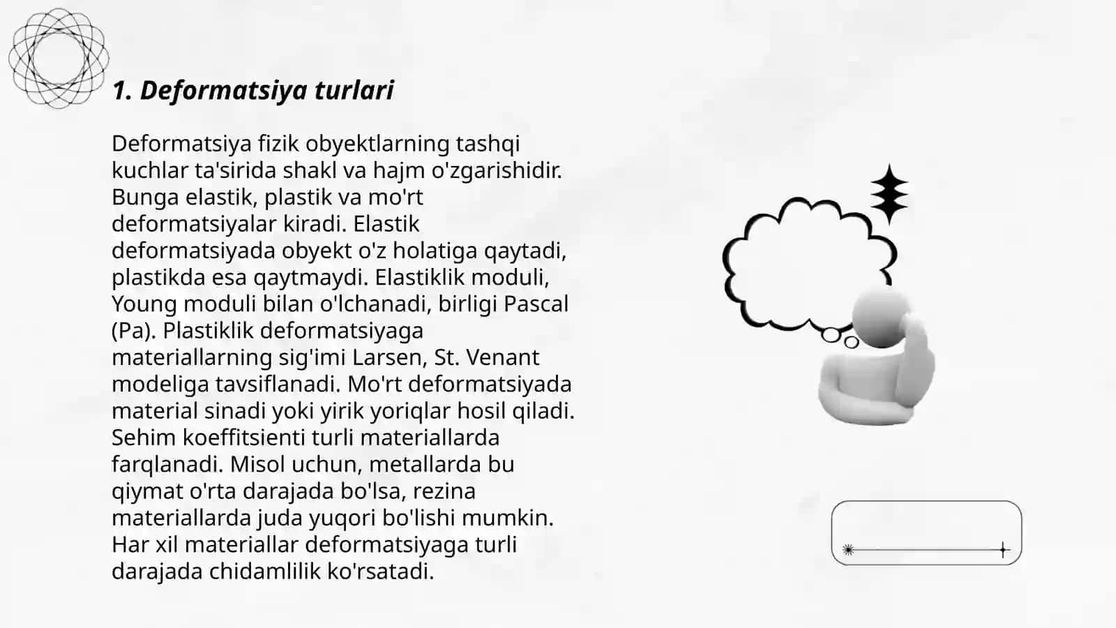 Deformatsiya va elastik kuchlar 3