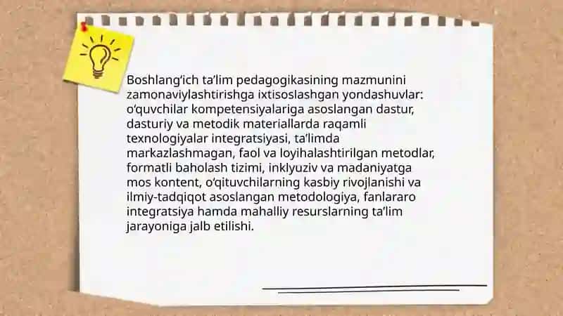 Boshlangʻich taʼlim pedagogikasi innovatsiyasi va integratsiyasi fanining mazmuni predmeti metologiyasi ilmiy -tadqiqot obyekti metodlari 3