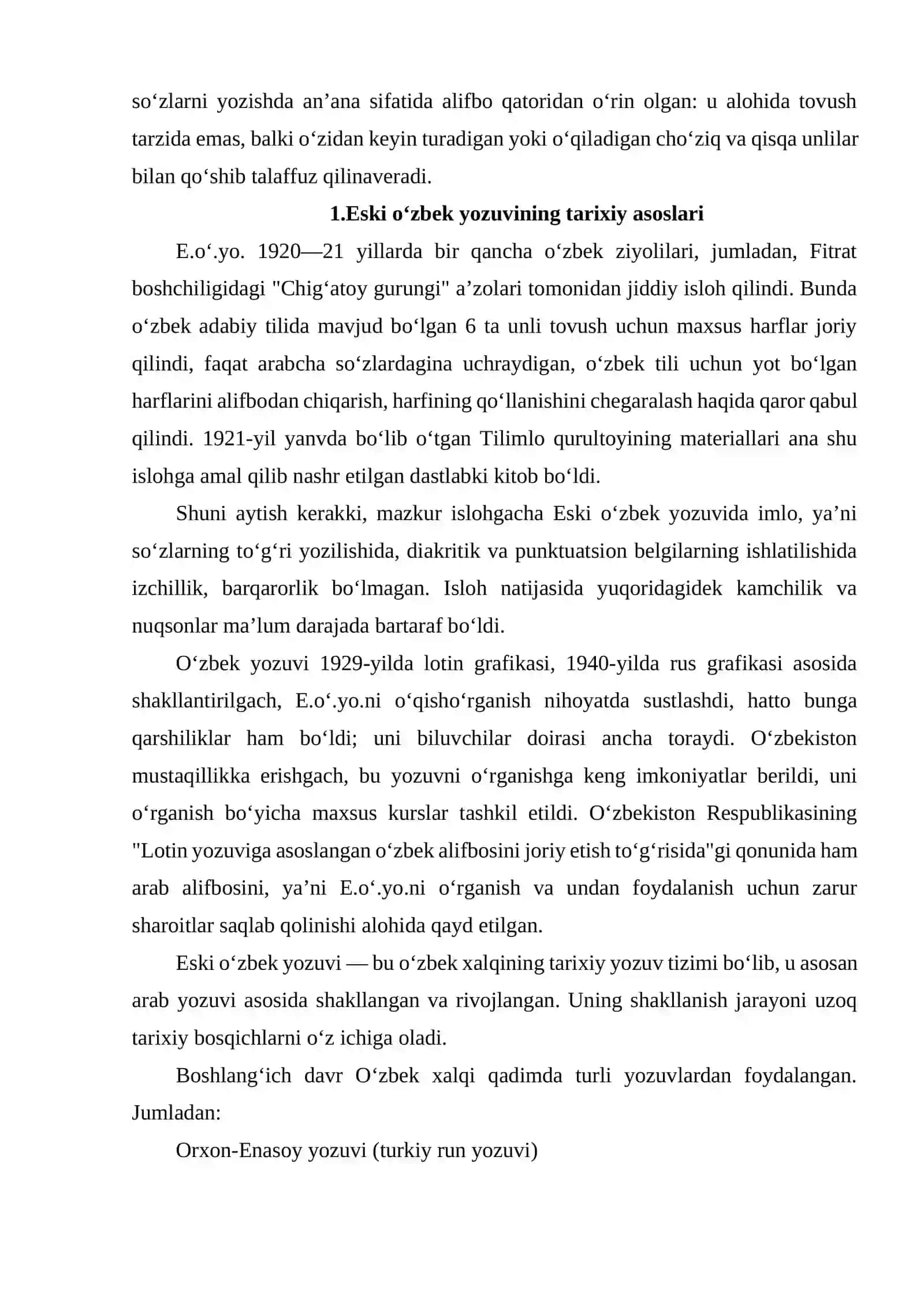 ESKI O‘ZBEK YOZUVINING SHAKILLANISHI 3