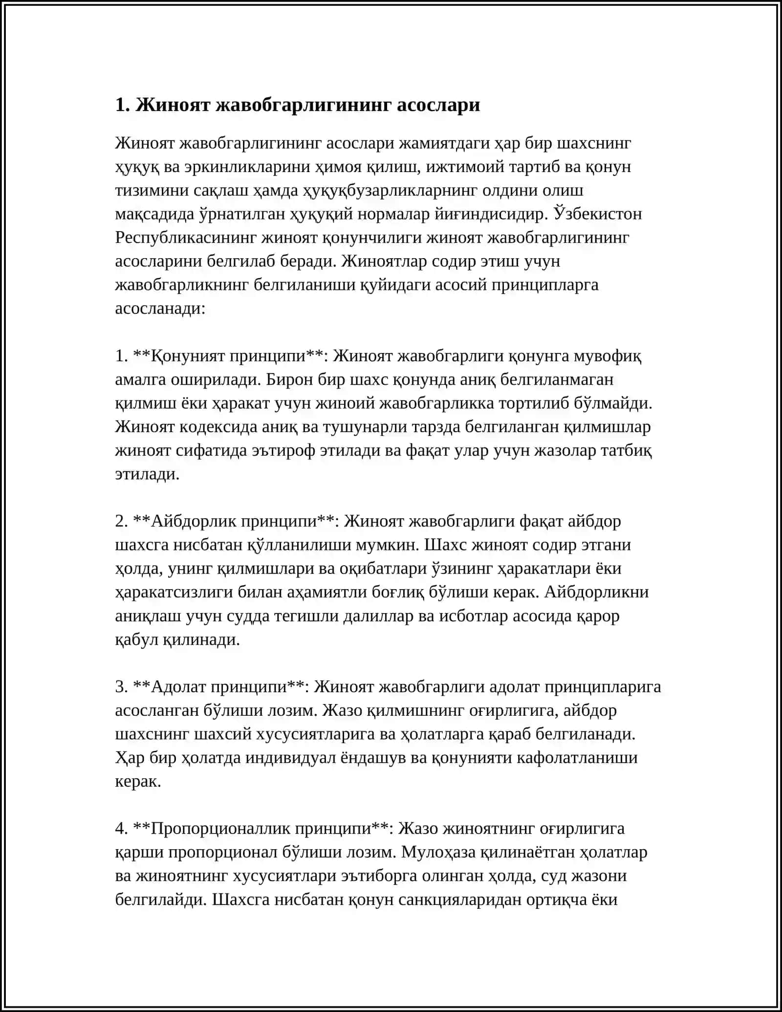 Жазоларни ва бошка жиноят ҳуқуқий тасир чоралари 3