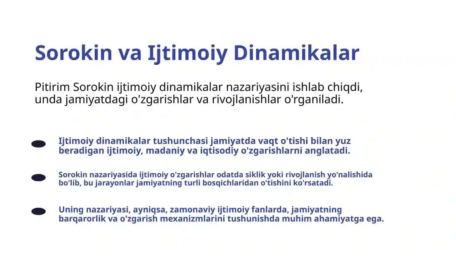 Pitirim Sorokinning “Sotsial va madaniy dinamika” asarining nazariy tahlil va zamonaviy ahamiyati 3