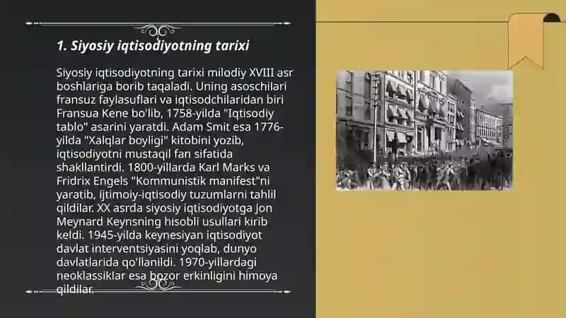 Siyosiy iqtisodiyotning yuzaga kelishi 3