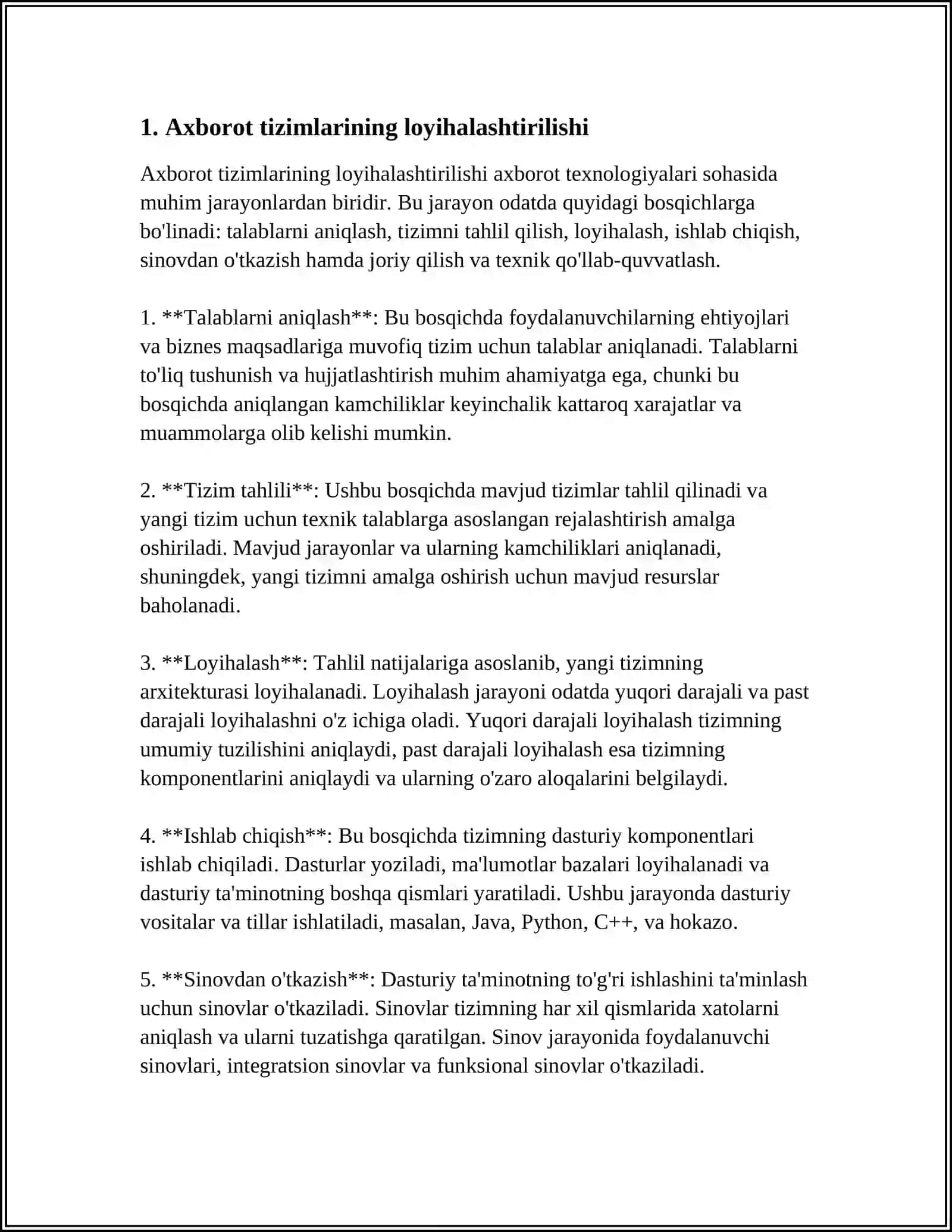 SOHA IDORALARINING AXBOROT TIZIMLARI 3