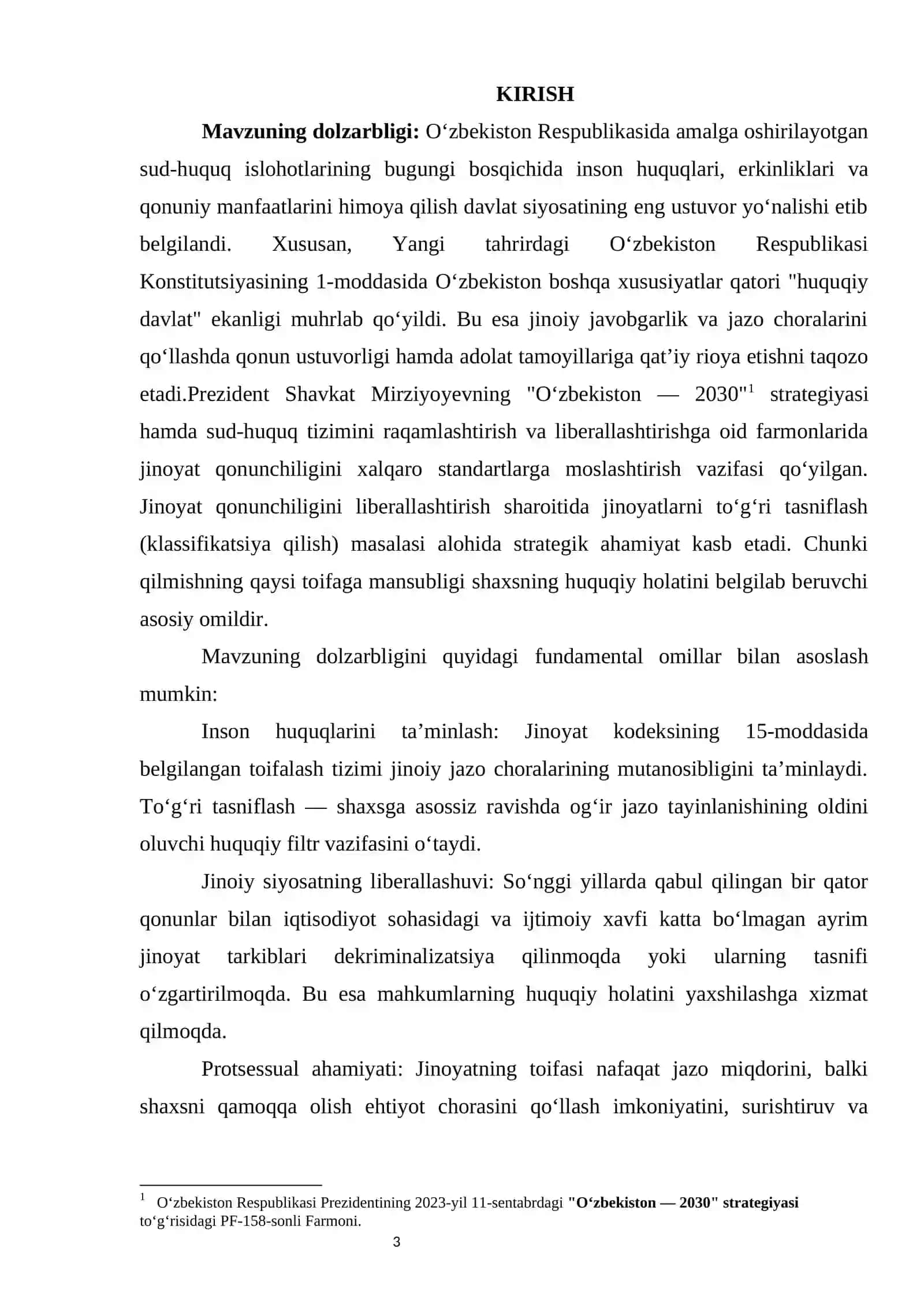 Jinoyat qonunida jinoyatni tasniflash 3