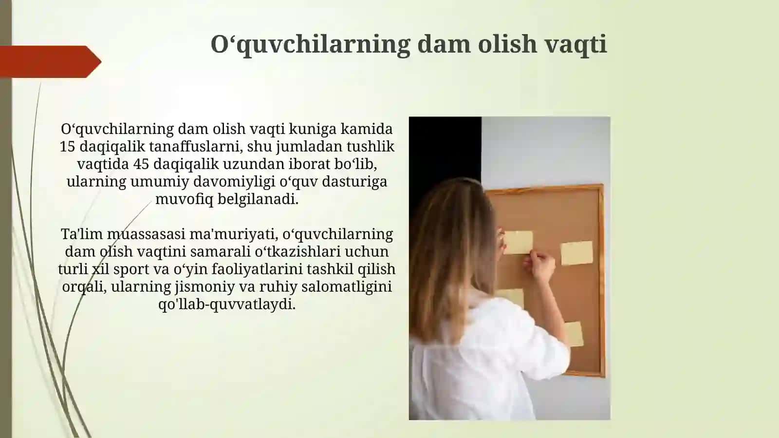 Boshlangʻich sinflarda kun tartibi 3
