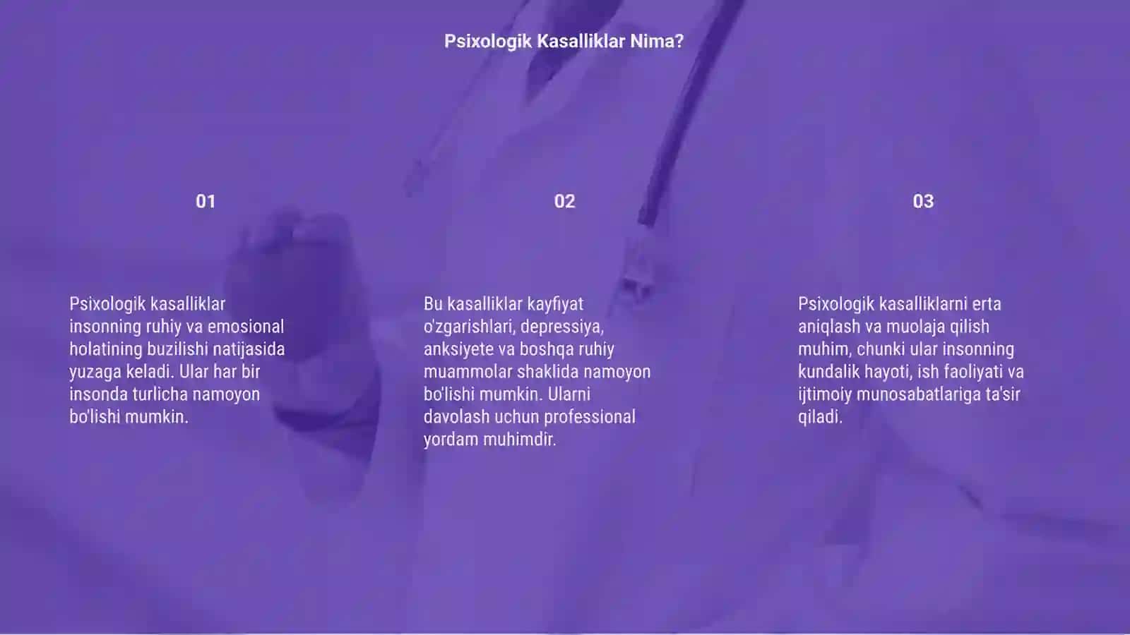 Psixologik kasalliklar 3