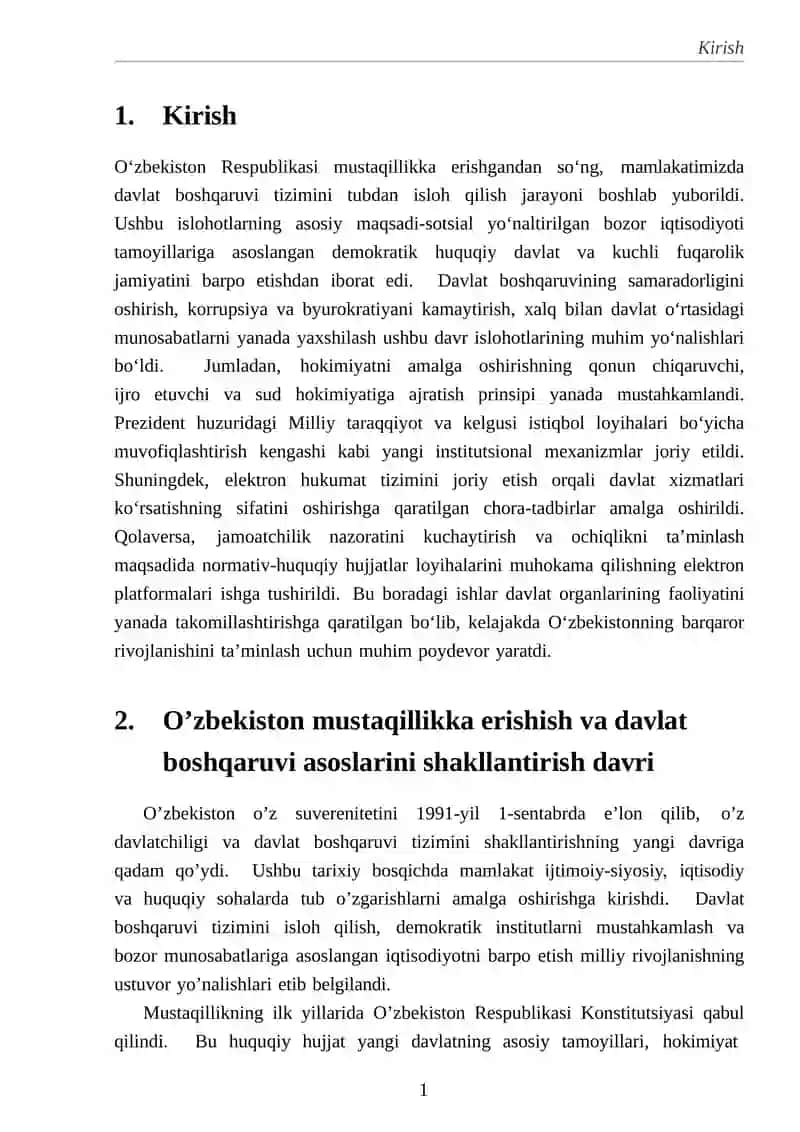 Mustaqillik yillari davlat boshqaruv tizimida amalga oshirilgan islohotlar 3