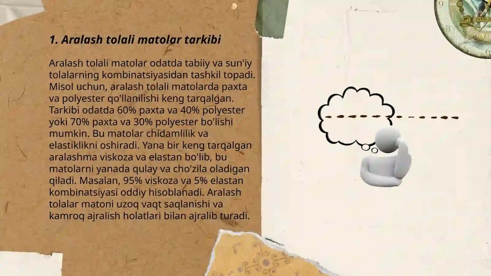 Aralash tolali matolarni bo'yash 3