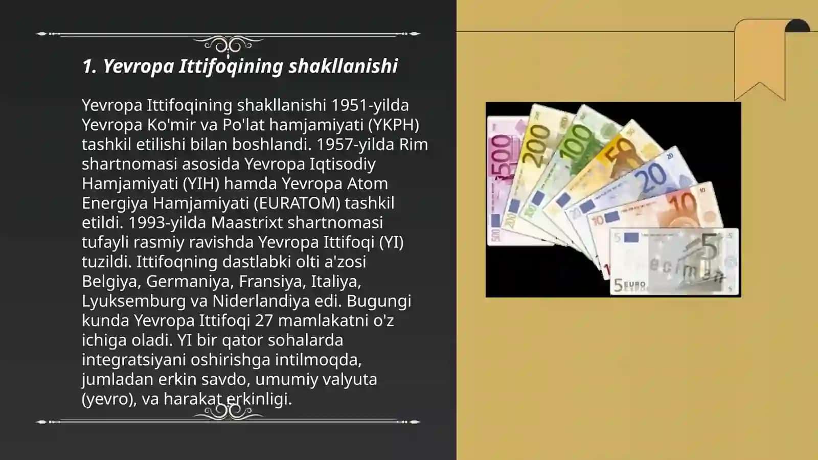 Yevro shakillanishi 3