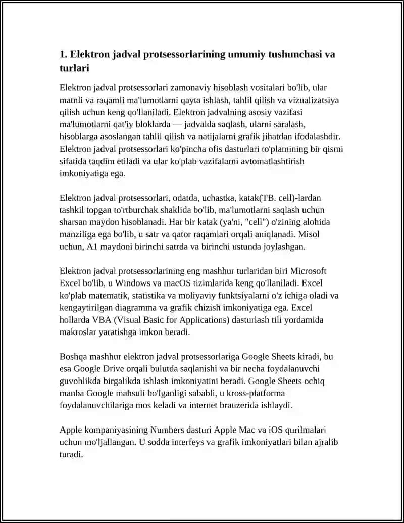 ELIKTRON JADVAL PROTSSERLARI ULARNING VAZIFASI VA IMKONYATI 3