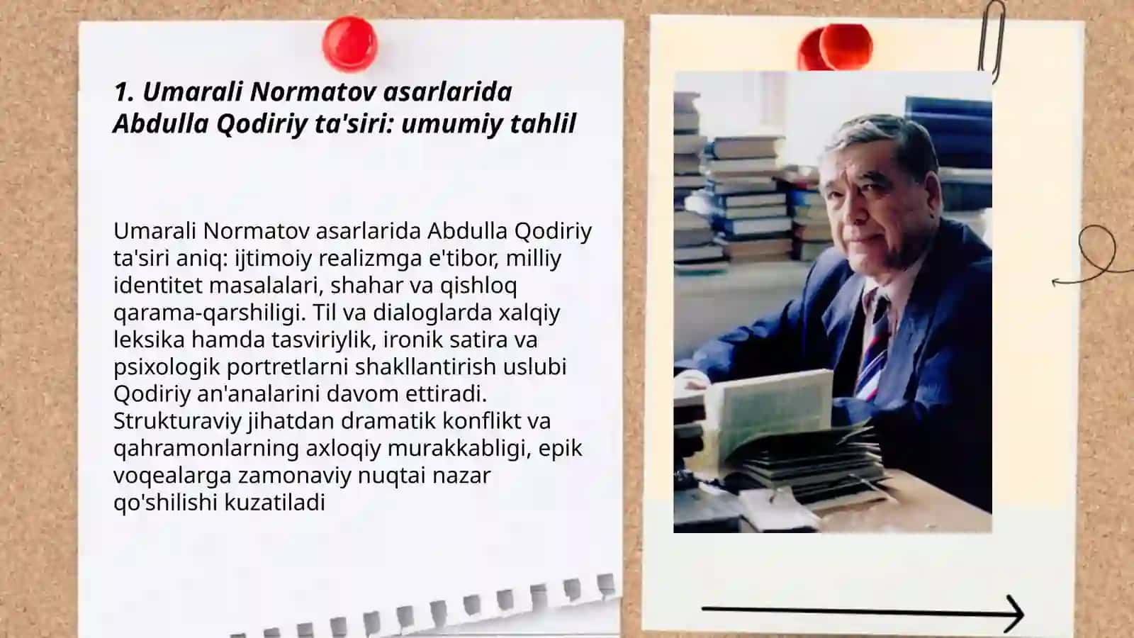 Umarali Normatovning" ijod srhri" Qodiriy mõjizasi kitoblarini mutolaa qilish 3
