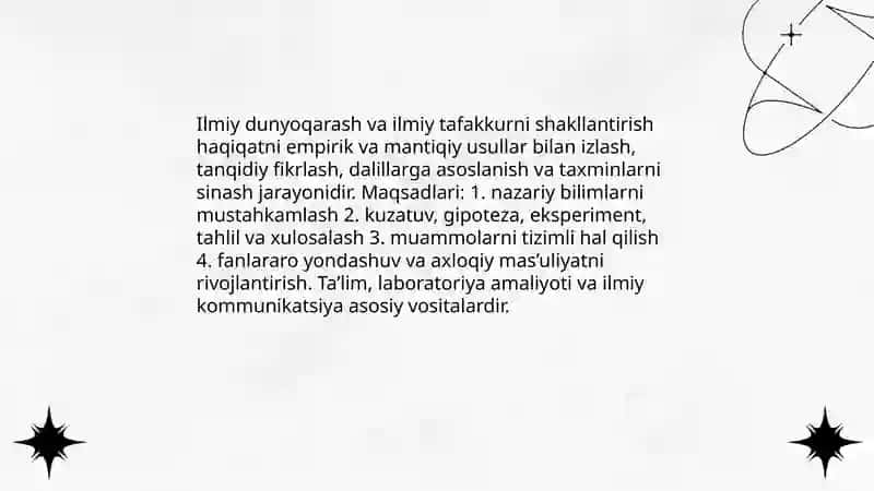 Ilmiy dunyoqarash va ilmiy tafakkurni shakllantirish 3