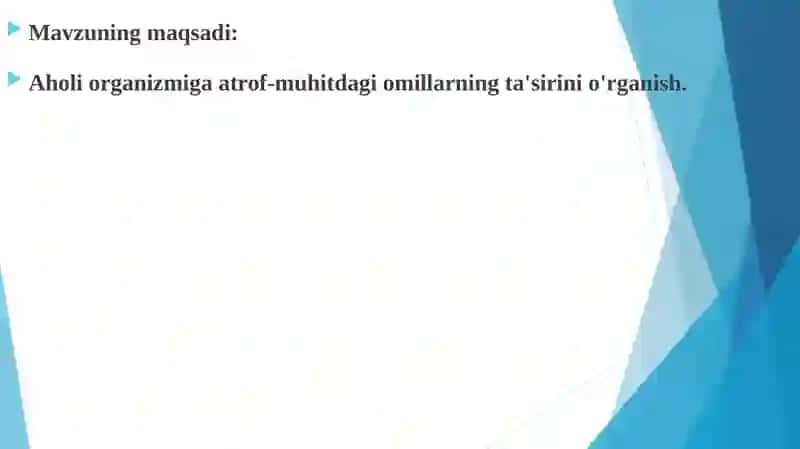 Sanitariya epidemiologik o'soyishtalik va jamoat salomatligi 3