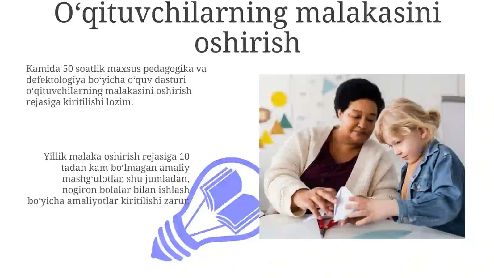 Imkoniyati cheklangan bolalarga sinf xonalarini moslashtirish va korreksion yordam koʻrsatish 3