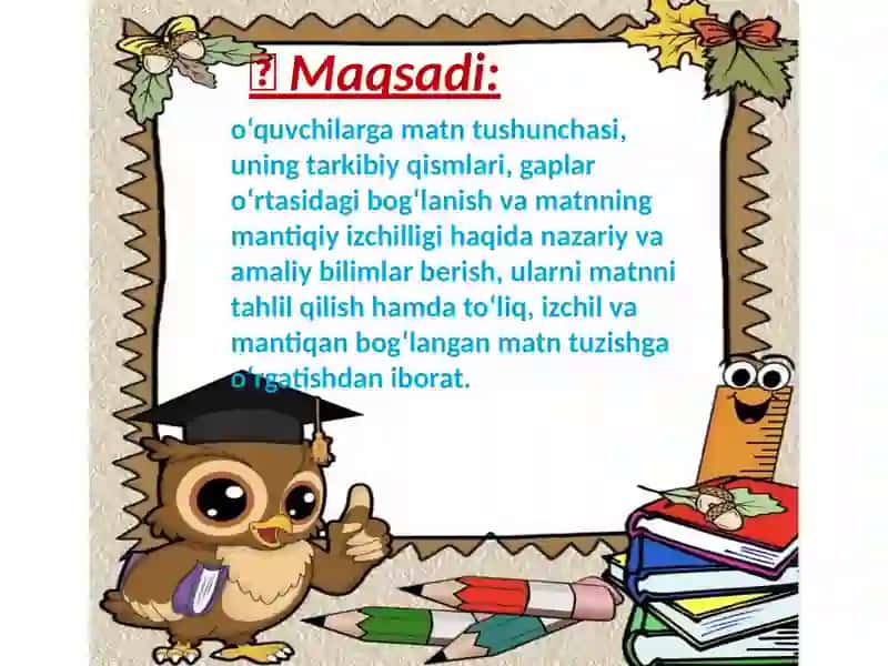 Boshlang'ich ta'limda matn ustida ishlash 3